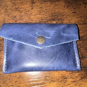 Portland Leather Goods MINI ENVELOPE WALLET Cowboy Blue
